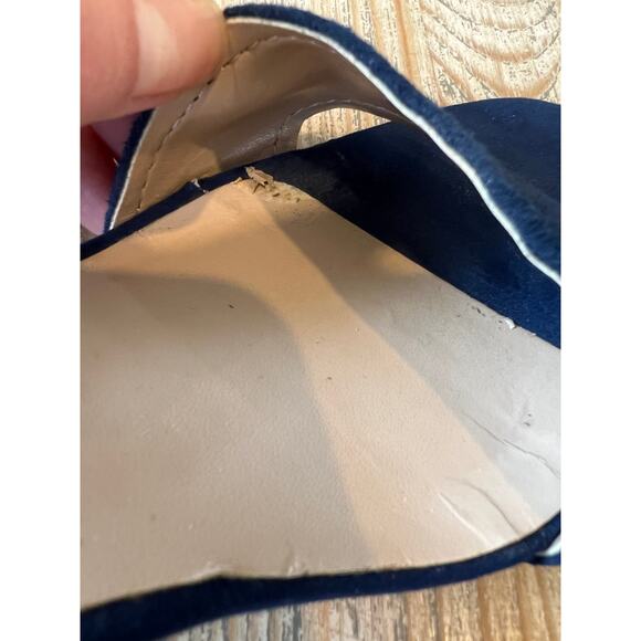 Tommy Hilfiger blue suede ankle strap detail formal heels 6.5 - Picture 9 of 9